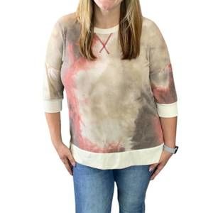 NEW HONEYME acid wash weekender tee in taupe
